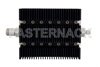 40 dB Fixed Attenuator, N Female To SMA Male Directional Black Anodized Aluminum Heatsink Body Rated To 100 Watts Up To 6 GHz