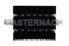 6 dB Fixed Attenuator, N Female To SMA Male Directional Black Anodized Aluminum Heatsink Body Rated To 100 Watts Up To 6 GHz