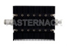 60 dB Fixed Attenuator, N Female To SMA Male Directional Black Anodized Aluminum Heatsink Body Rated To 100 Watts Up To 6 GHz