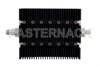 10 dB Fixed Attenuator, TNC Female To SMA Male Directional Black Anodized Aluminum Heatsink Body Rated To 100 Watts Up To 6 GHz