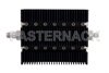 40 dB Fixed Attenuator, TNC Female To SMA Male Directional Black Anodized Aluminum Heatsink Body Rated To 100 Watts Up To 6 GHz