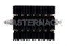 50 dB Fixed Attenuator, TNC Female To SMA Male Directional Black Anodized Aluminum Heatsink Body Rated To 100 Watts Up To 6 GHz