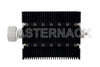 10 dB Fixed Attenuator, 7/16 DIN Male To SMA Female Directional Black Anodized Aluminum Heatsink Body Rated To 100 Watts Up To 6 GHz
