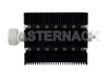 3 dB Fixed Attenuator, 7/16 DIN Male To SMA Female Directional Black Anodized Aluminum Heatsink Body Rated To 100 Watts Up To 6 GHz