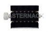 40 dB Fixed Attenuator, 7/16 DIN Male To SMA Female Directional Black Anodized Aluminum Heatsink Body Rated To 100 Watts Up To 6 GHz