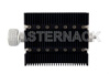 6 dB Fixed Attenuator, 7/16 DIN Male To SMA Female Directional Black Anodized Aluminum Heatsink Body Rated To 100 Watts Up To 6 GHz