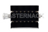 50 dB Fixed Attenuator, 7/16 DIN Female To SMA Female Directional Black Anodized Aluminum Heatsink Body Rated To 100 Watts Up To 6 GHz