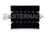 60 dB Fixed Attenuator, 7/16 DIN Female To SMA Female Directional Black Anodized Aluminum Heatsink Body Rated To 100 Watts Up To 6 GHz