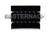 50 dB Fixed Attenuator, N Female To SMA Female Directional Black Anodized Aluminum Heatsink Body Rated To 100 Watts Up To 6 GHz