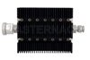 60 dB Fixed Attenuator, 7/16 DIN Female To TNC Male Directional Black Anodized Aluminum Heatsink Body Rated To 100 Watts Up To 6 GHz