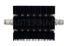 40 dB Fixed Attenuator, N Female To TNC Male Directional Black Anodized Aluminum Heatsink Body Rated To 100 Watts Up To 6 GHz