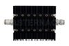 50 dB Fixed Attenuator, N Female To TNC Male Directional Black Anodized Aluminum Heatsink Body Rated To 100 Watts Up To 6 GHz