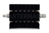 50 dB Fixed Attenuator, TNC Female To TNC Male Directional Black Anodized Aluminum Heatsink Body Rated To 100 Watts Up To 6 GHz