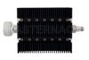 3 dB Fixed Attenuator, 7/16 DIN Male To TNC Female Directional Black Anodized Aluminum Heatsink Body Rated To 100 Watts Up To 6 GHz