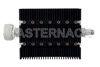 40 dB Fixed Attenuator, 7/16 DIN Male To TNC Female Directional Black Anodized Aluminum Heatsink Body Rated To 100 Watts Up To 6 GHz