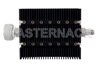 60 dB Fixed Attenuator, 7/16 DIN Male To TNC Female Directional Black Anodized Aluminum Heatsink Body Rated To 100 Watts Up To 6 GHz