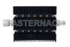 20 dB Fixed Attenuator, N Male To TNC Female Directional Black Anodized Aluminum Heatsink Body Rated To 100 Watts Up To 6 GHz