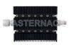50 dB Fixed Attenuator, N Male To TNC Female Directional Black Anodized Aluminum Heatsink Body Rated To 100 Watts Up To 6 GHz