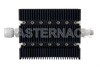 6 dB Fixed Attenuator, N Male To TNC Female Directional Black Anodized Aluminum Heatsink Body Rated To 100 Watts Up To 6 GHz