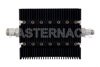 10 dB Fixed Attenuator, N Female To TNC Female Directional Black Anodized Aluminum Heatsink Body Rated To 100 Watts Up To 6 GHz