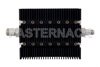 6 dB Fixed Attenuator, N Female To TNC Female Directional Black Anodized Aluminum Heatsink Body Rated To 100 Watts Up To 6 GHz