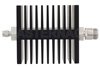 30 dB Fixed Attenuator, SMA Male To N Female Directional Black Anodized Aluminum Heatsink Body Rated To 50 Watts Up To 18 GHz