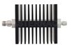 40 dB Fixed Attenuator, TNC Female To SMA Male Directional Black Anodized Aluminum Heatsink Body Rated To 50 Watts Up To 18 GHz