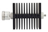 50 dB Fixed Attenuator, 7/16 DIN Female To SMA Female Directional Black Anodized Aluminum Heatsink Body Rated To 50 Watts Up To 18 GHz