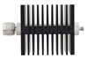 10 dB Fixed Attenuator, N Male To SMA Female Directional Black Anodized Aluminum Heatsink Body Rated To 50 Watts Up To 18 GHz
