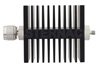 30 dB Fixed Attenuator, N Male To SMA Female Directional Black Anodized Aluminum Heatsink Body Rated To 50 Watts Up To 18 GHz