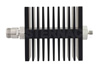 10 dB Fixed Attenuator, N Female To SMA Female Directional Black Anodized Aluminum Heatsink Body Rated To 50 Watts Up To 18 GHz