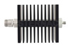 6 dB Fixed Attenuator, N Female To SMA Female Directional Black Anodized Aluminum Heatsink Body Rated To 50 Watts Up To 18 GHz