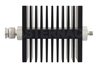 6 dB Fixed Attenuator, TNC Male To SMA Female Directional Black Anodized Aluminum Heatsink Body Rated To 50 Watts Up To 18 GHz