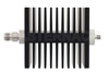 50 dB Fixed Attenuator, TNC Female To SMA Female Directional Black Anodized Aluminum Heatsink Body Rated To 50 Watts Up To 18 GHz