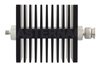 50 dB Fixed Attenuator, SMA Female To TNC Male Directional Black Anodized Aluminum Heatsink Body Rated To 50 Watts Up To 18 GHz