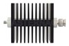 6 dB Fixed Attenuator, SMA Female To TNC Male Directional Black Anodized Aluminum Heatsink Body Rated To 50 Watts Up To 18 GHz