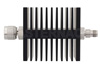 20 dB Fixed Attenuator, N Male To TNC Female Directional Black Anodized Aluminum Heatsink Body Rated To 50 Watts Up To 18 GHz
