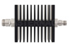 40 dB Fixed Attenuator, N Female To TNC Female Directional Black Anodized Aluminum Heatsink Body Rated To 50 Watts Up To 18 GHz