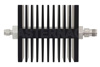 3 dB Fixed Attenuator, SMA Male To TNC Female Directional Black Anodized Aluminum Heatsink Body Rated To 50 Watts Up To 18 GHz