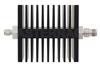 30 dB Fixed Attenuator, SMA Male To TNC Female Directional Black Anodized Aluminum Heatsink Body Rated To 50 Watts Up To 18 GHz