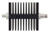 50 dB Fixed Attenuator, SMA Male To TNC Female Directional Black Anodized Aluminum Heatsink Body Rated To 50 Watts Up To 18 GHz