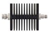 3 dB Fixed Attenuator, TNC Male To TNC Female Directional Black Anodized Aluminum Heatsink Body Rated To 50 Watts Up To 18 GHz