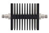 50 dB Fixed Attenuator, TNC Female To TNC Female Directional Black Anodized Aluminum Heatsink Body Rated To 50 Watts Up To 18 GHz