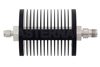 20 dB Fixed Attenuator, SMA Male to TNC Female Black Anodized Aluminum Heatsink Body Rated to 25 Watts Up to 18 GHz