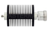 40 dB Fixed Attenuator, SMA Female to 7/16 DIN Female Black Anodized Aluminum Heatsink Body Rated to 25 Watts Up to 7.5 GHz