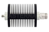 40 dB Fixed Attenuator, SMA Female to N Female Black Anodized Aluminum Heatsink Body Rated to 25 Watts Up to 18 GHz