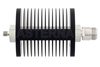50 dB Fixed Attenuator, SMA Female to N Female Black Anodized Aluminum Heatsink Body Rated to 25 Watts Up to 8 GHz