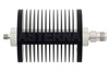 40 dB Fixed Attenuator, SMA Female to TNC Female Black Anodized Aluminum Heatsink Body Rated to 25 Watts Up to 18 GHz
