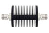 30 dB Fixed Attenuator, N Female to N Female Black Anodized Aluminum Heatsink Body Rated to 25 Watts Up to 18 GHz