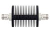 40 dB Fixed Attenuator, N Female to N Female Black Anodized Aluminum Heatsink Body Rated to 25 Watts Up to 18 GHz